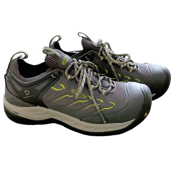 NWT KEEN Utility Flint II Sport Work Boots Carbon Fiber Toe Athletic Gray Black - Picture 2 of 14